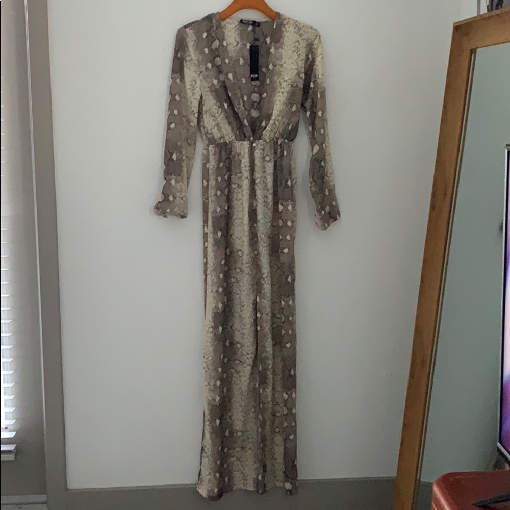 Snake print maxi dress. Never worn.